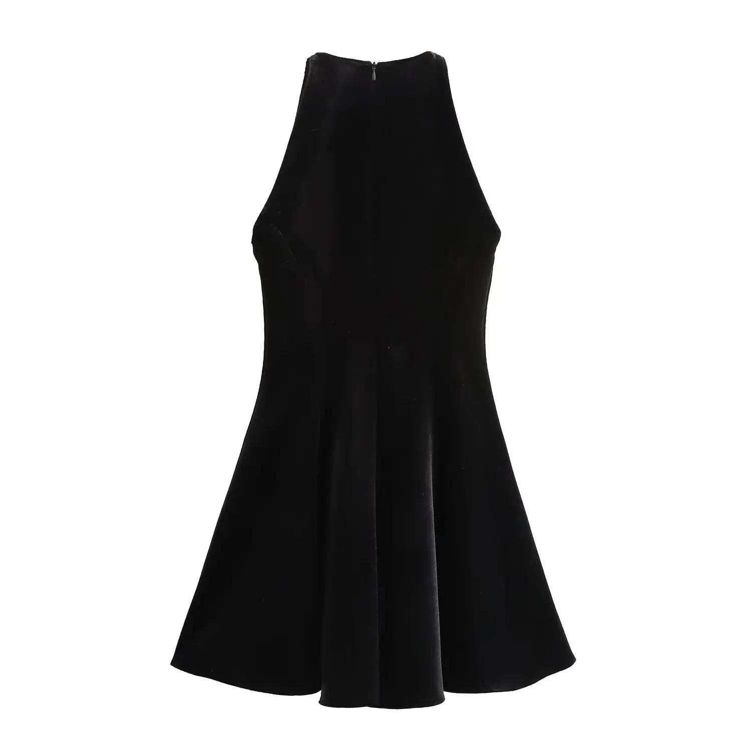 שמלת מיני קטיפה בגזרת A - Sydney