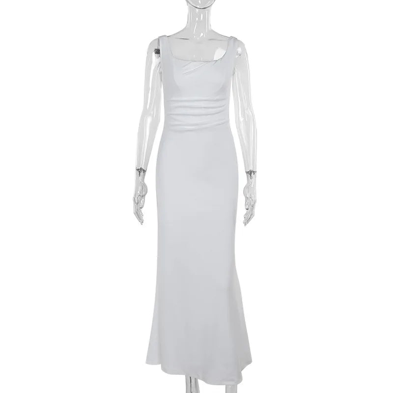 שמלת מקסי אלגנטית בגזרת בת ים - אלינורה