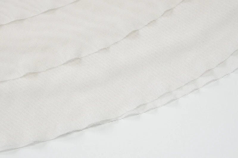 שמלת מיני שיפון מלמלה גב פתוח צווארון נופל בעיטור צעיף תואם -  Lexi