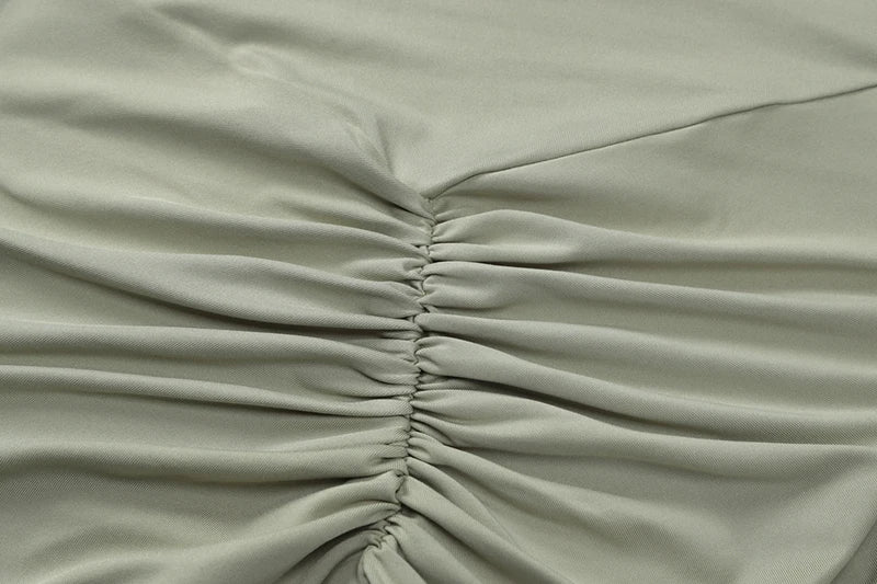 שמלת מקסי בעיצוב כיווצים - AMALIA