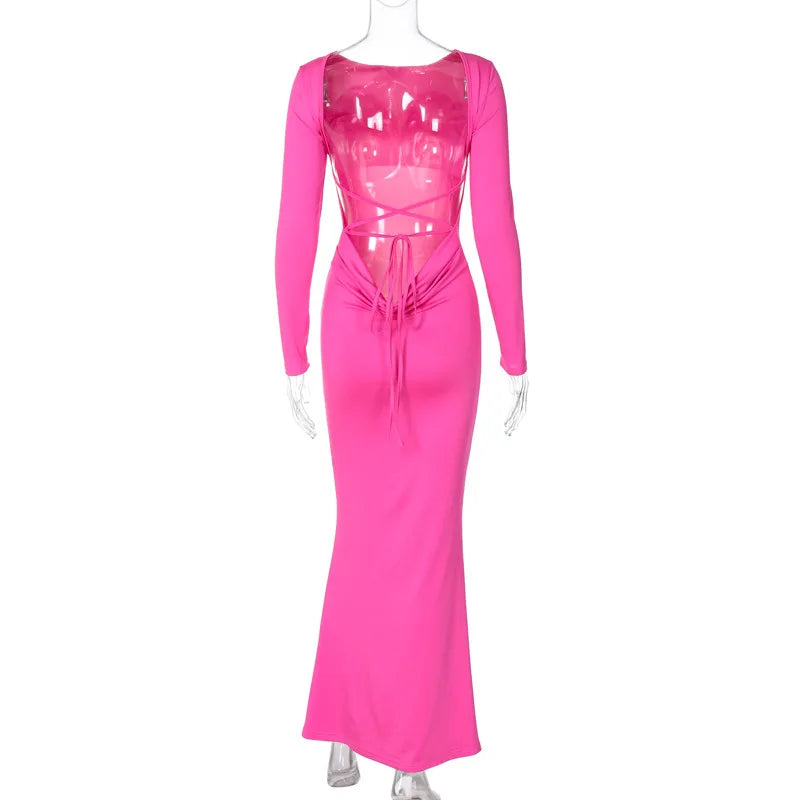 שמלת מקסי בעיצוב גב פתוח - מרלה