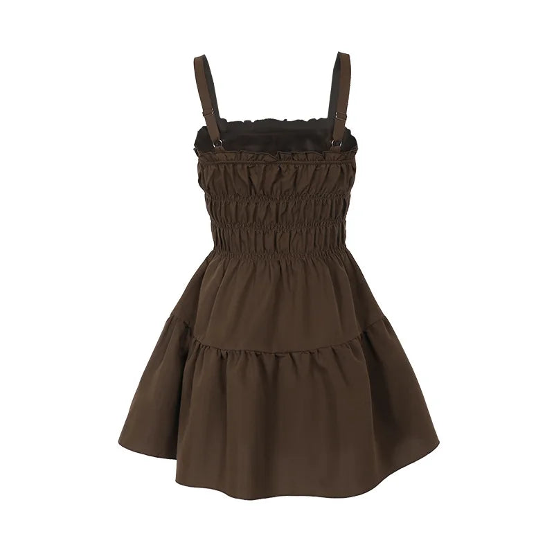 שמלת מיני מלמלה בגזרת A סטייל כפרי - טירן