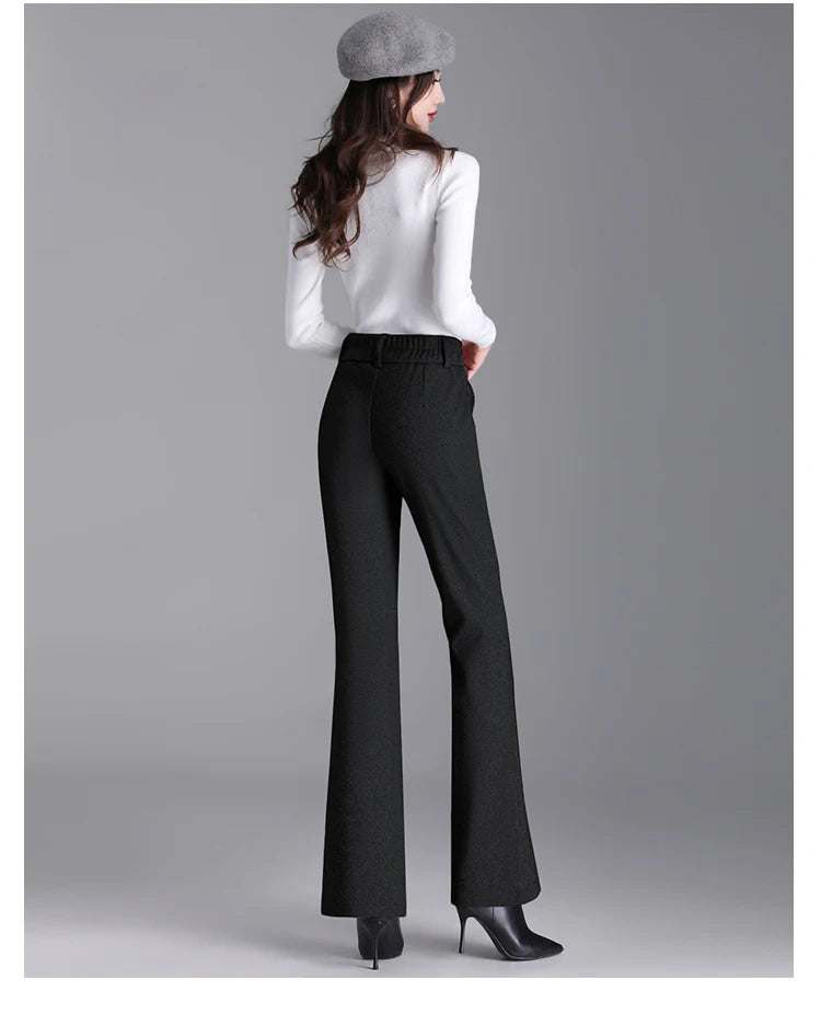Tailored pedal-cut pants