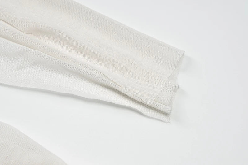 שמלת מיני שיפון מלמלה גב פתוח צווארון נופל בעיטור צעיף תואם -  Lexi