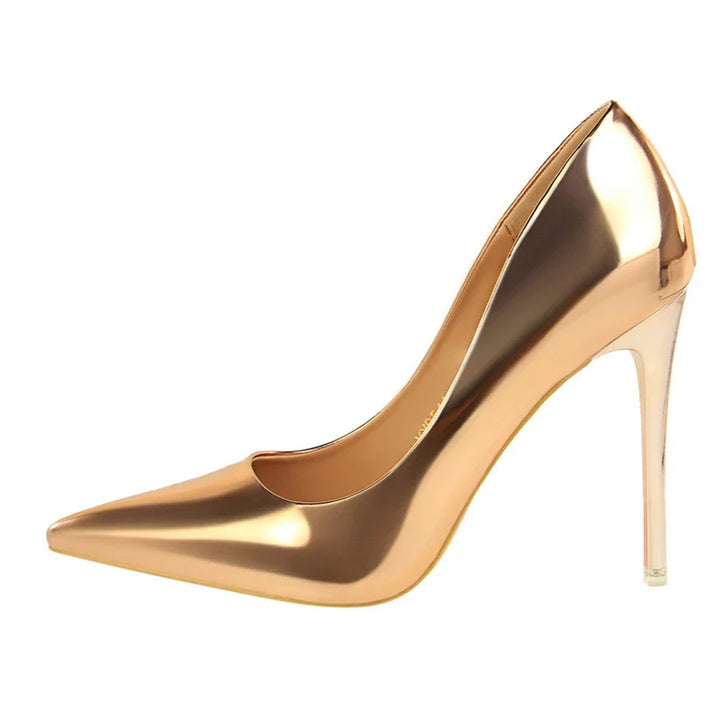 Shiny high heel shoes in various heights - Hailey