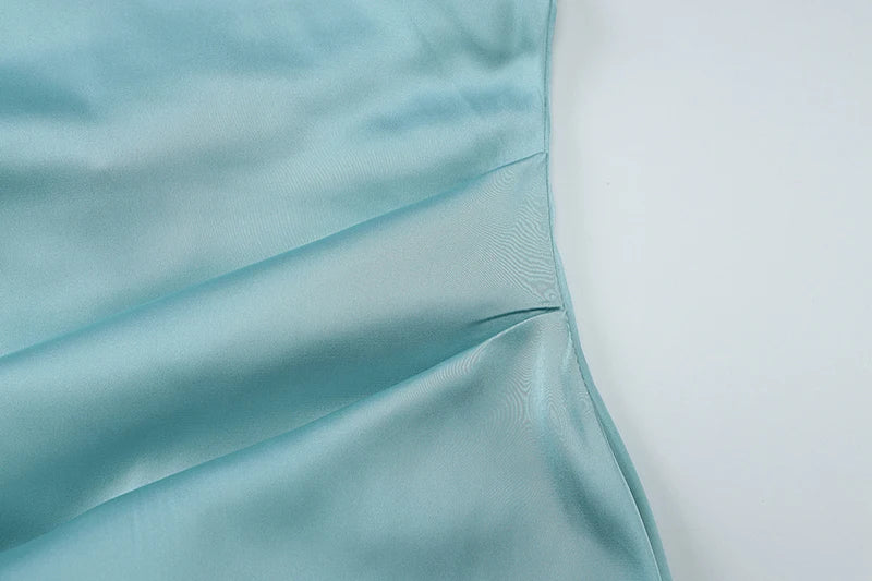 שמלת מקסי סאטן גב פתוח - Heaven