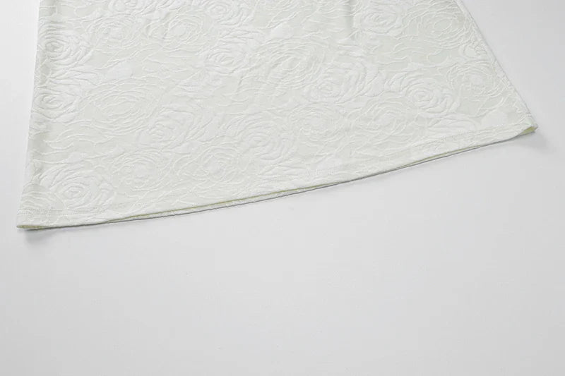 שמלת מקסי בעיטור רקמת פרחים שרוולי פעמון - הלן