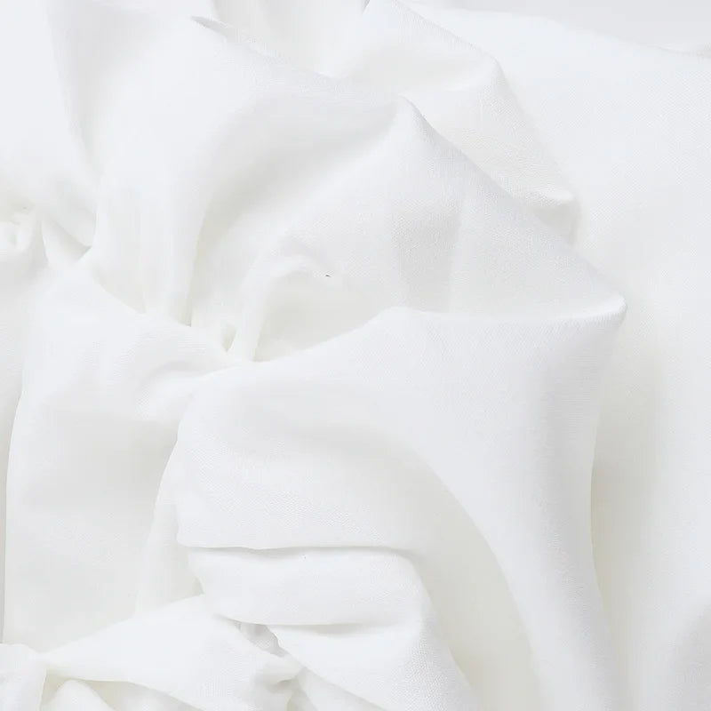 שמלת מיני בלון מונוכרום כתפיים חשופות - ליס