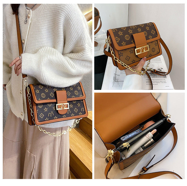 Bag with faux leather design