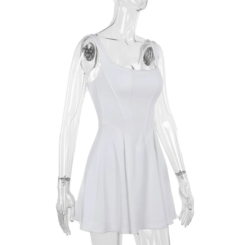 שמלת מיני בגזרת A בעיצוב מחוך - קטיה