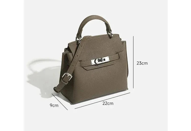Leather bag with Kelly design