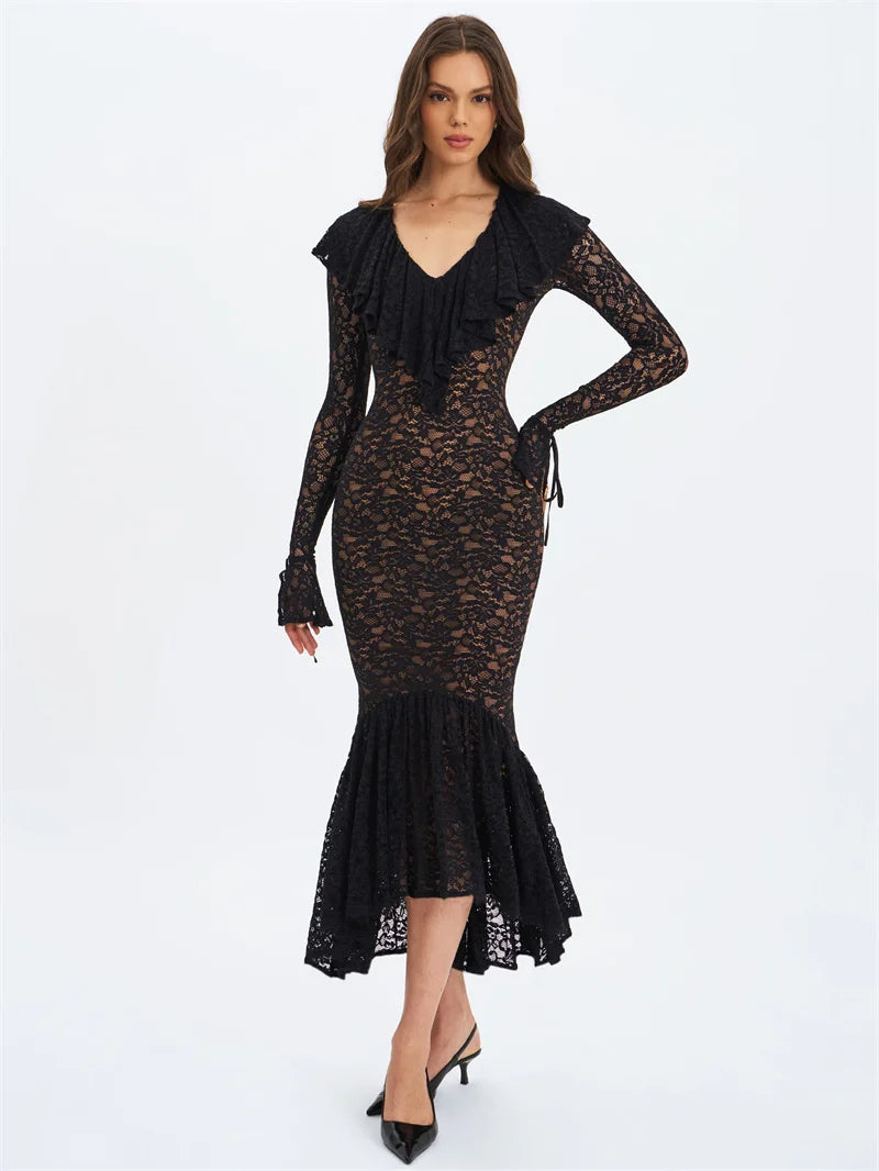 Lace maxi dress - NONA