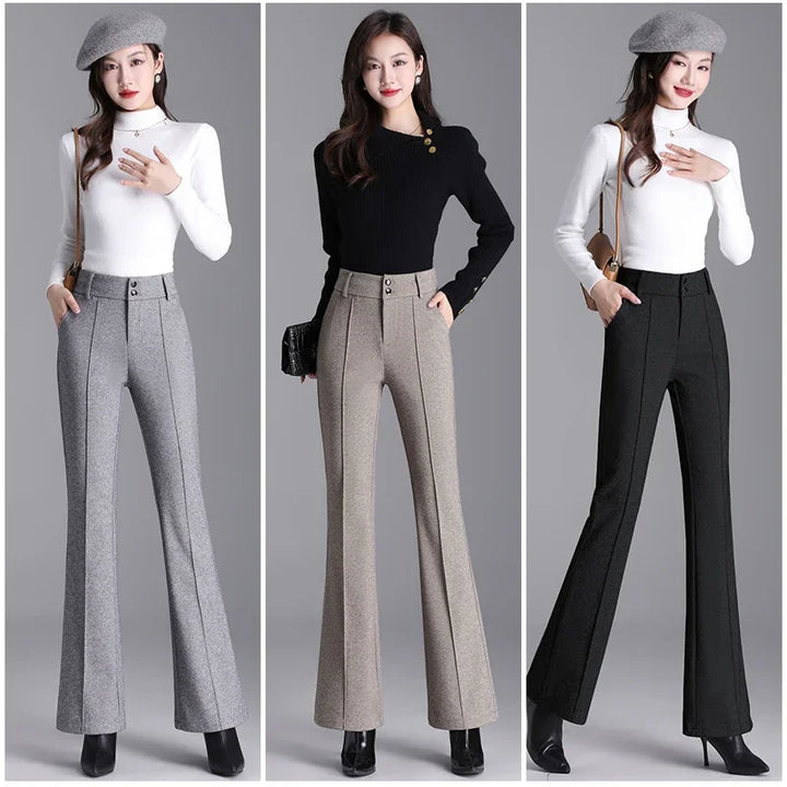 Tailored pedal-cut pants