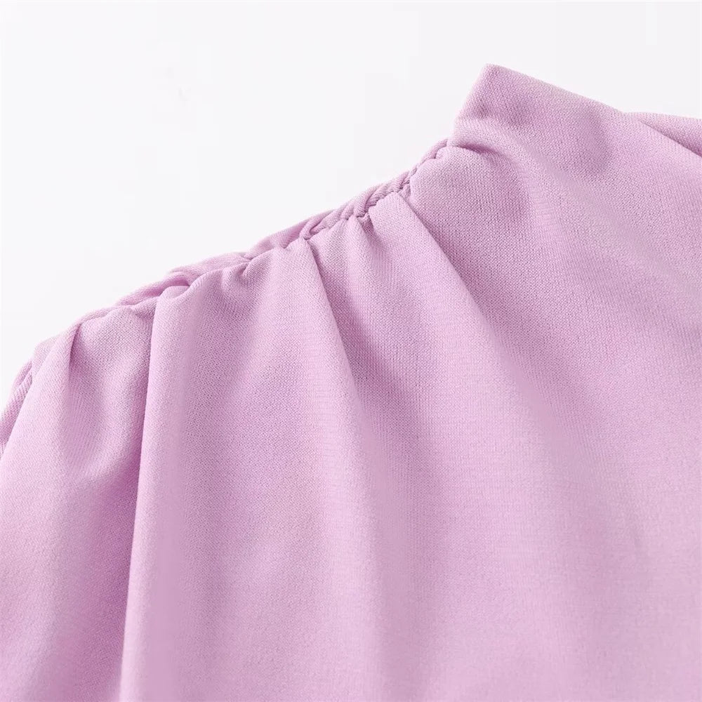 שמלת מקסי אלגנטית צמודה בעיצוב כיווצים - לוזיאנה