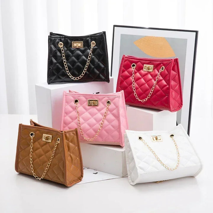 Faux leather bag with luxury design