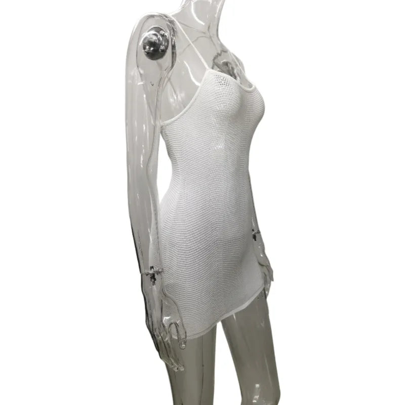 שמלת מיני חוף סרוגה - גלינה