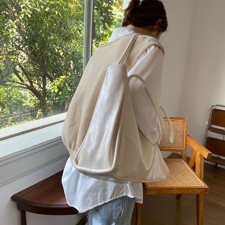 Faux leather crossbody bag