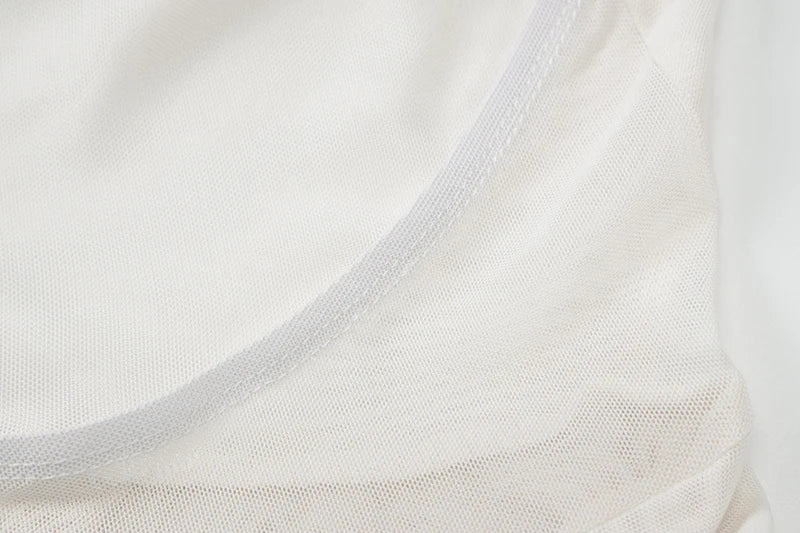 שמלת מיני שיפון מלמלה גב פתוח צווארון נופל בעיטור צעיף תואם -  Lexi