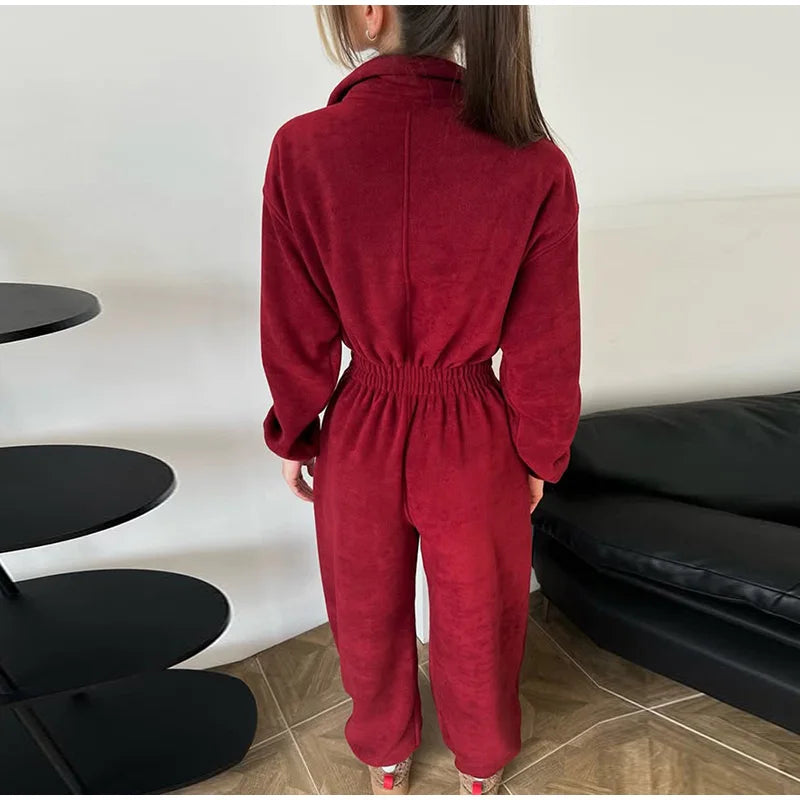 סרבל חורפי רוכסן קדמי - Frances