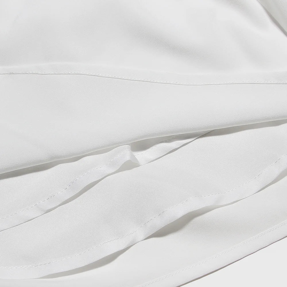 שמלת מיני בגזרת A קשירת פפיון מאחורה - לינדה