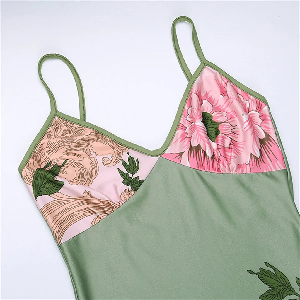 שמלת מקסי צמודה פרחונית - הייזל