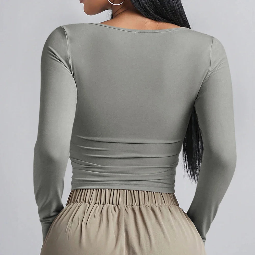 חולצת בייסיק בד מחטב - נלי