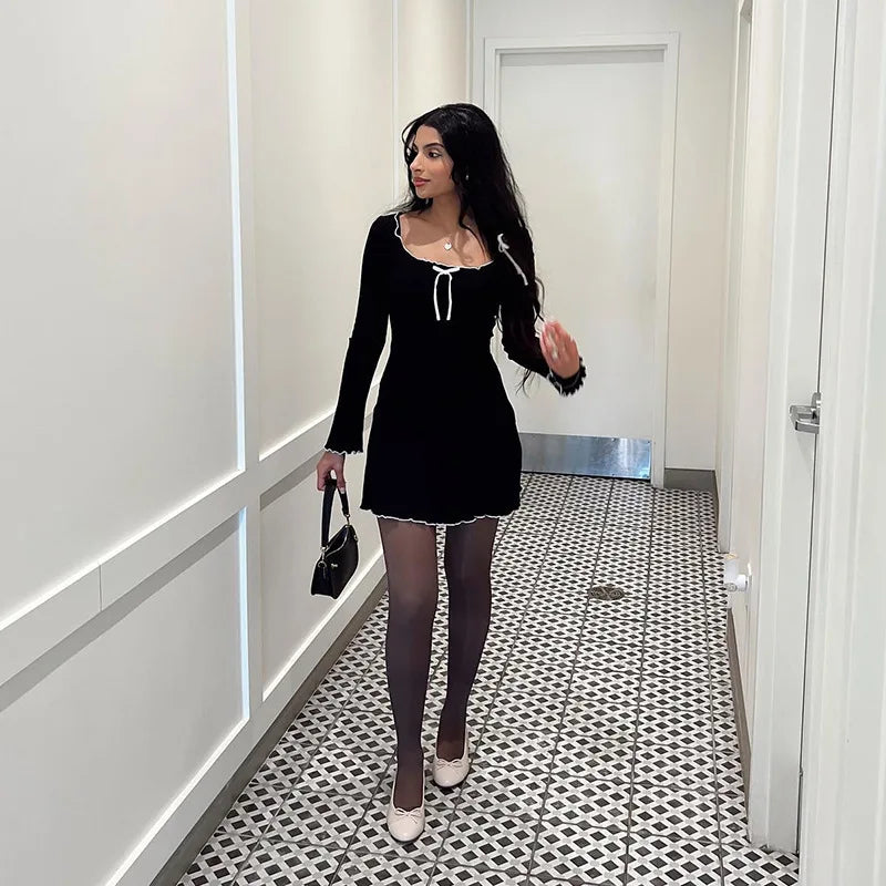 שמלת מיני סרוגה - NELLY