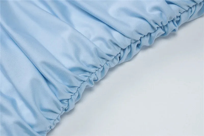 שמלת מקסי כיווצים בעיצוב גב פתוח ומחשוף עמוק בעיטור תחרה ושובל - מריאל