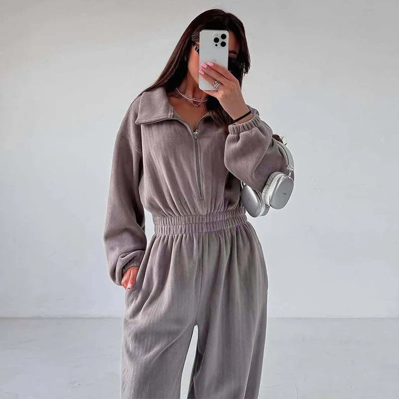 סרבל חורפי רוכסן קדמי - Frances