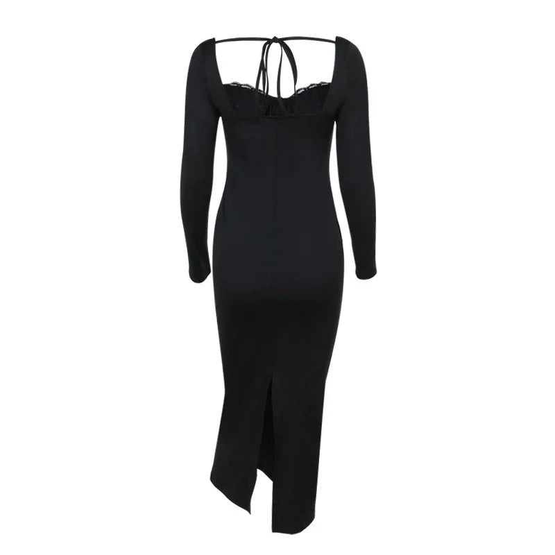 שמלת מקסי בעיטור תחרה - מוראלה