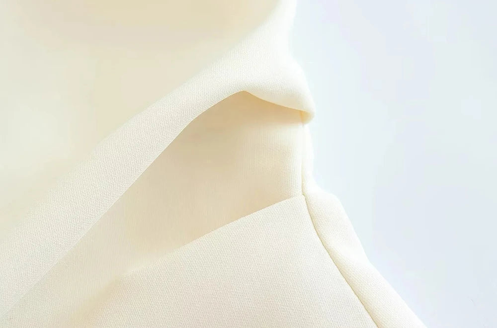 שמלת מידי סטרפלס בעיצוב קיפולים - Emmy