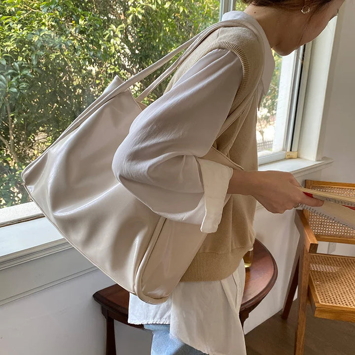 Faux leather crossbody bag