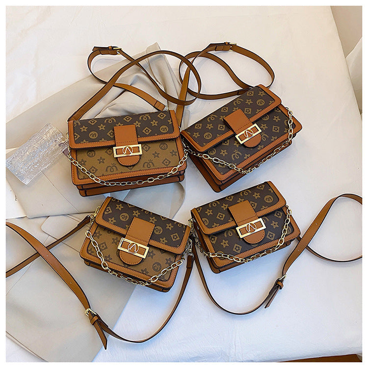 Bag with faux leather design