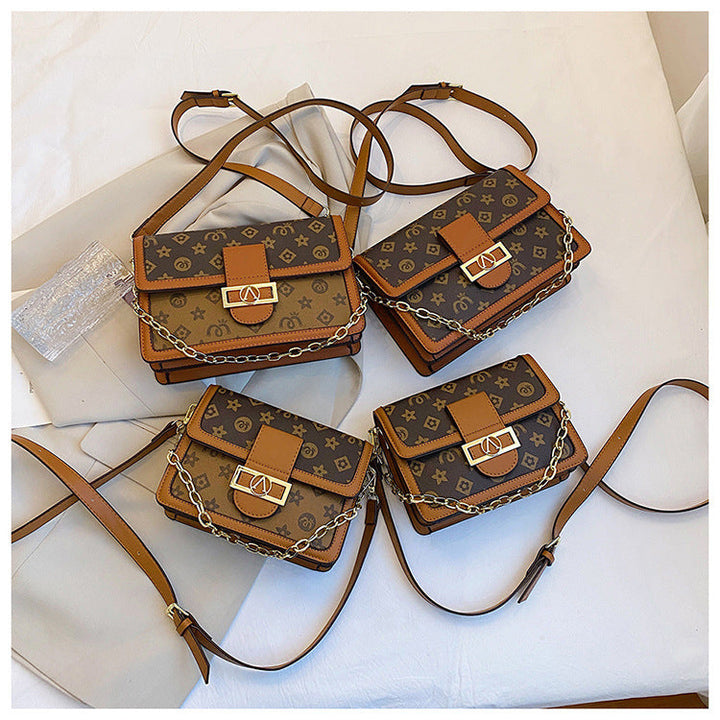 Bag with faux leather design