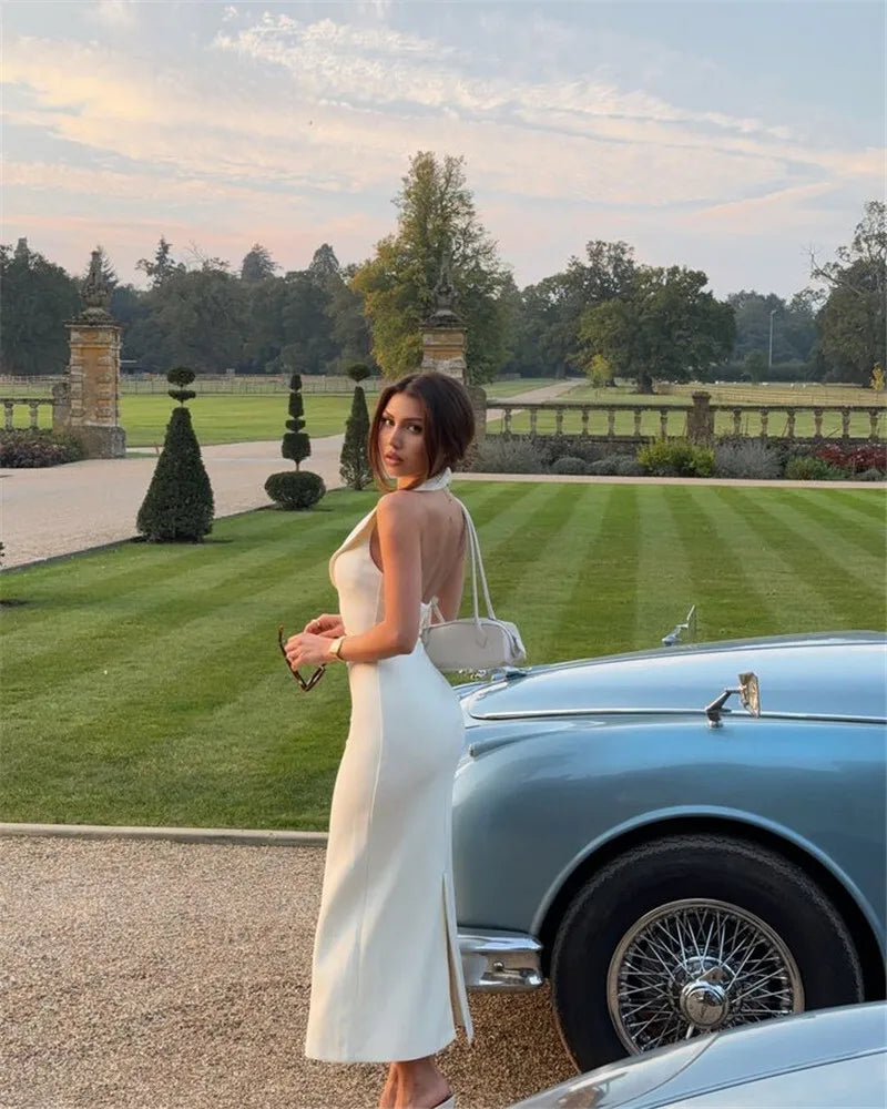 שמלת מידי מחויטת בעיטור כפתורים - VALERY