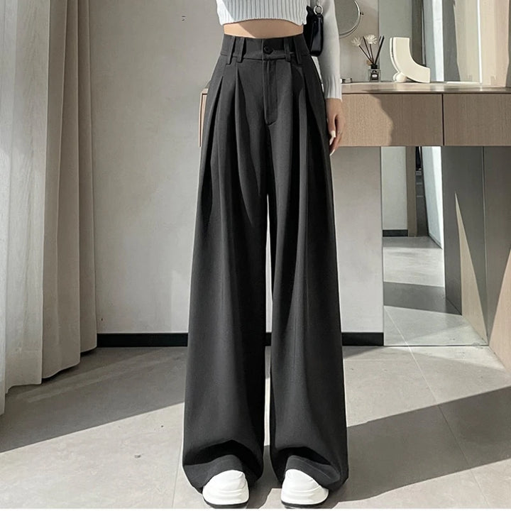 High-waisted tailored pants in a LOOSE design