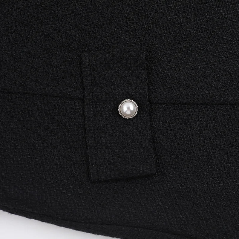 שמלת מיני בד ארוג בגזרת A בעיטור כיסים - מילי