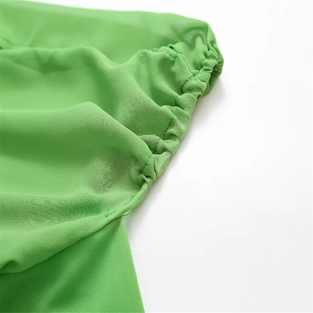 שמלת מיני מלמלה שרוולים פתוחים - נויה לי