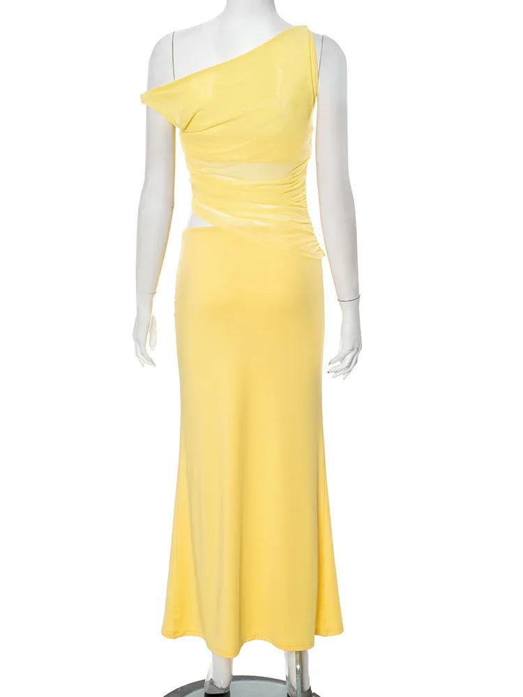 שמלת מקסי בעיצוב רשת - סאני