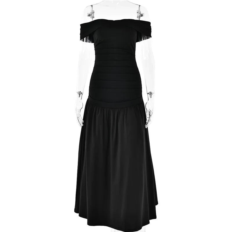 שמלת מקסי כתפיים חשופות - תהילה