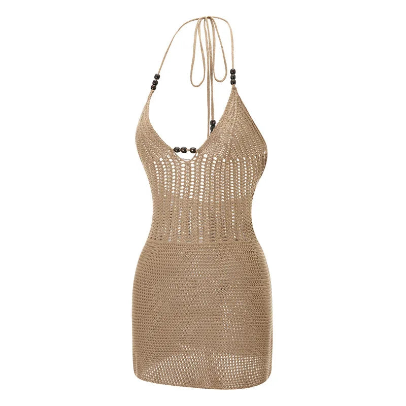 שמלת חוף מיני מיני קרושה גב פתוח - Ariel