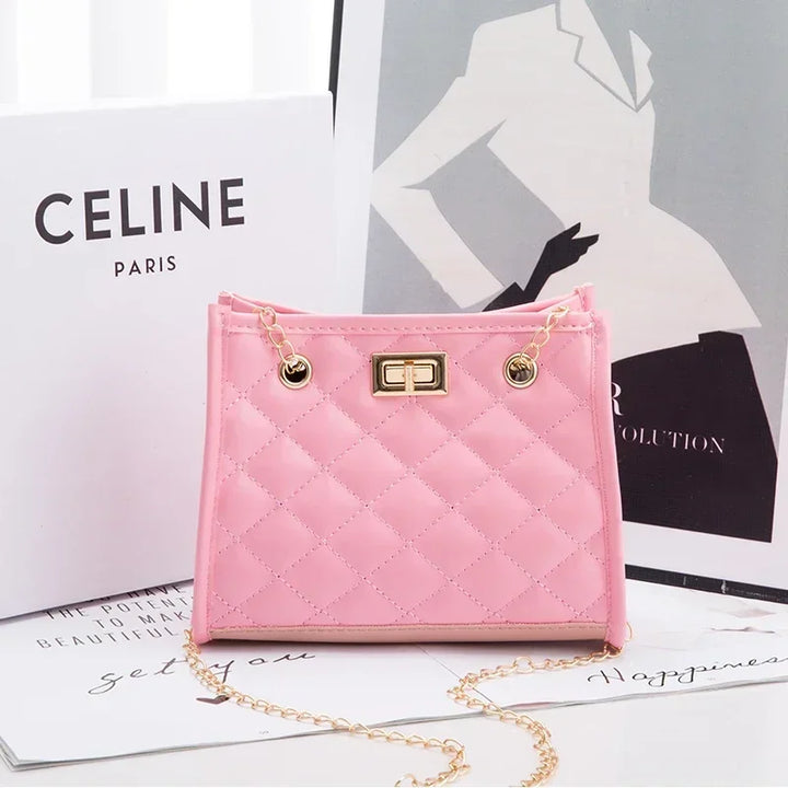 Faux leather bag with luxury design