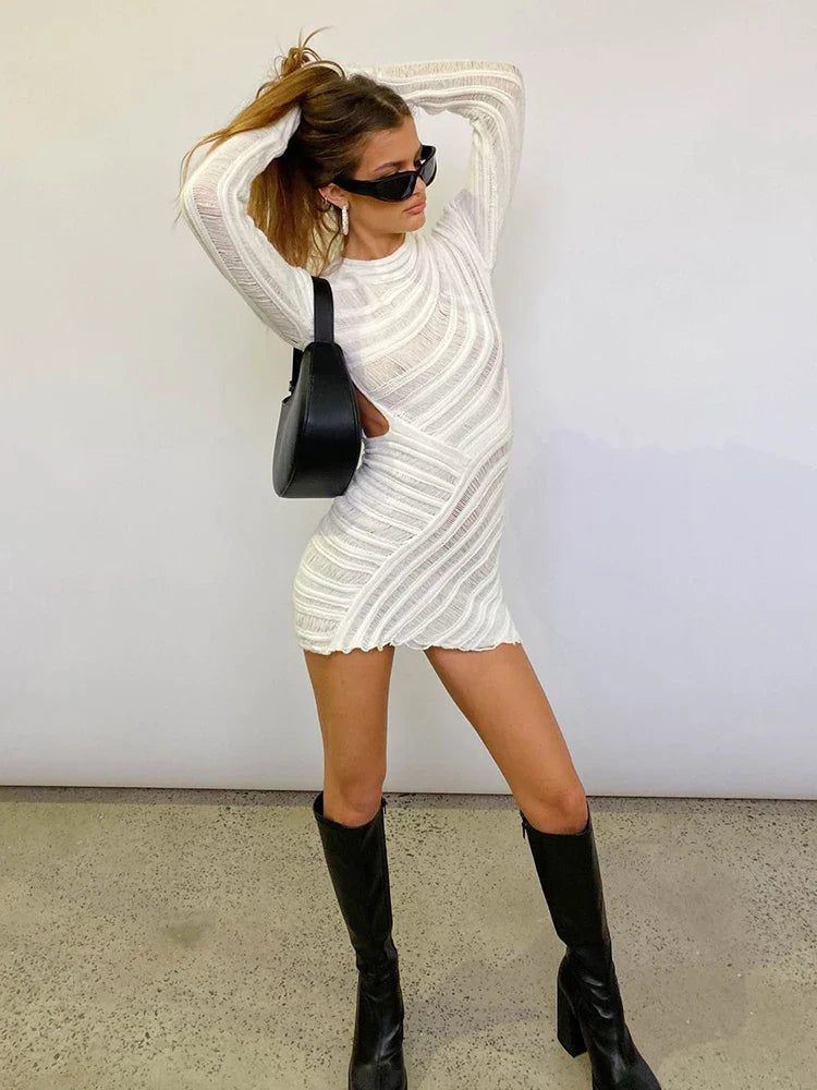 שמלת מיני סרוגה - שונדה