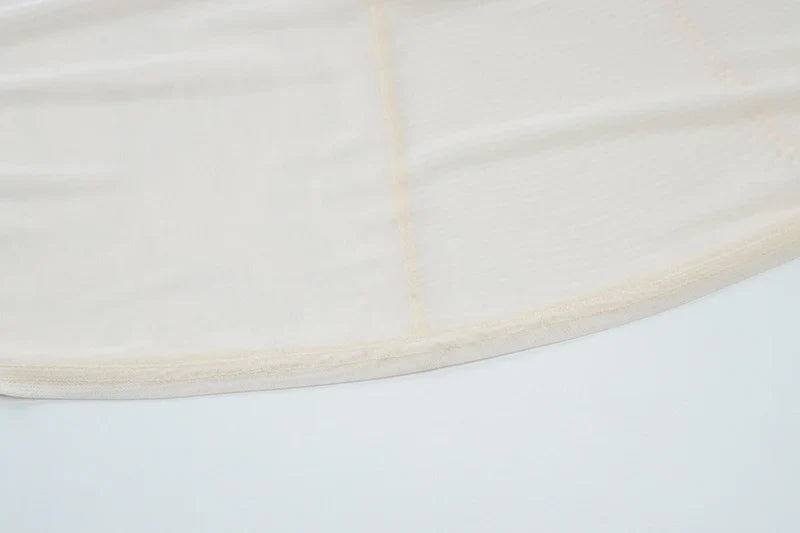 שמלת מקסי סאטן בעיטור שיפון גב פתוח - גרייסי