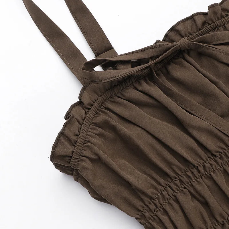 שמלת מיני מלמלה בגזרת A סטייל כפרי - טירן