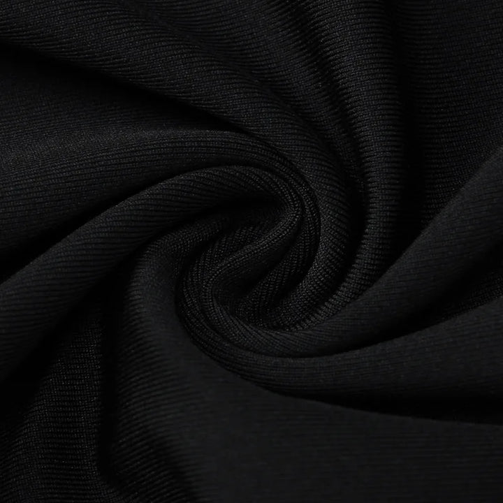 Ruffle mini dress with draped collar and flower detail - MARIELLA