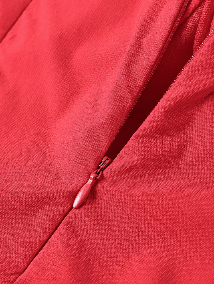 שמלת מידי בגזרת A בעיצוב כפרי - Giuliana