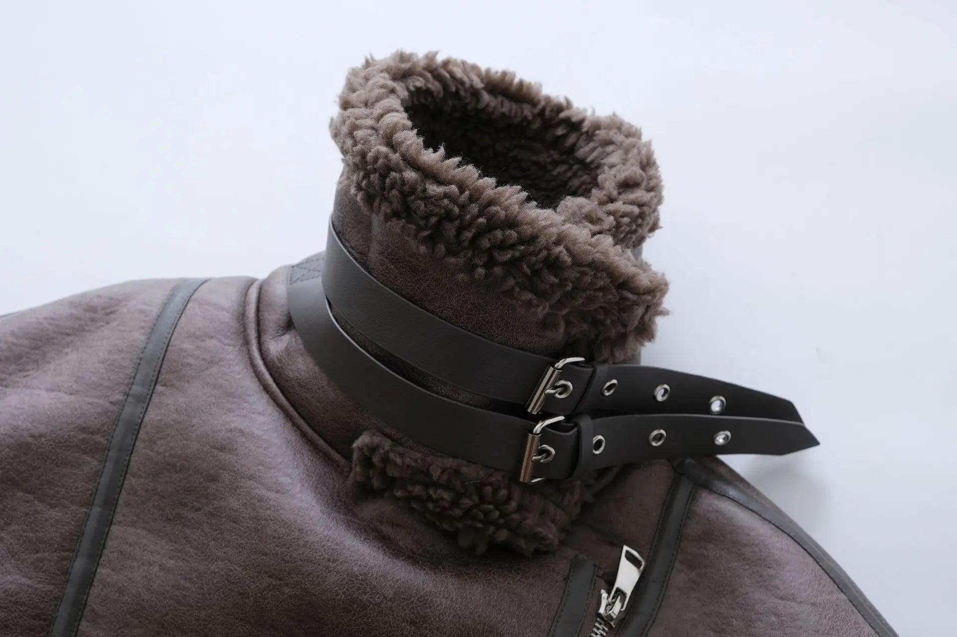 מעיל עור פרווה פנימית - אריק