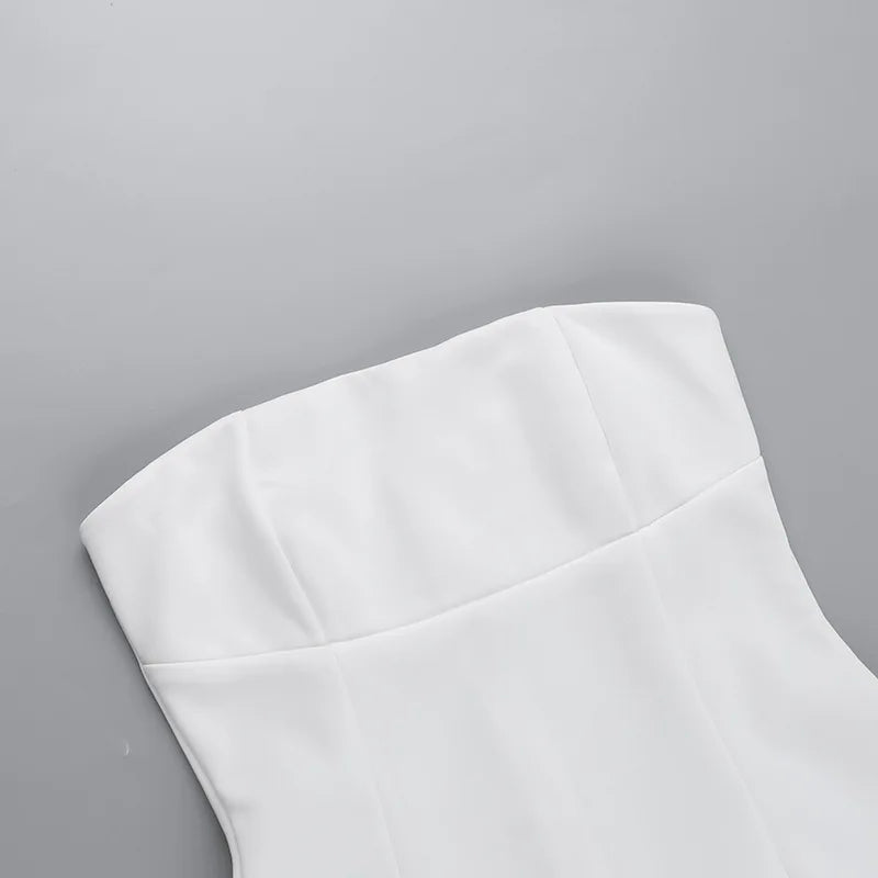 שמלת מיני סטרפלס בגזרת A - לולה