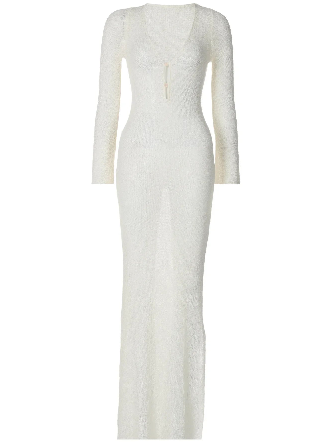 שמלת מקסי חוף סרוגה - Marina